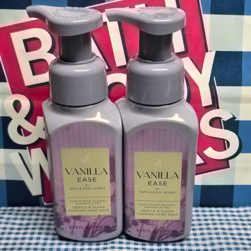 BBW Vanilla Ease Gentle & Clean Foaming Hand Soap 2 Pack